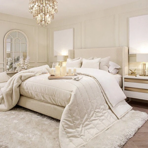 Elysian Boucle Wing Bed