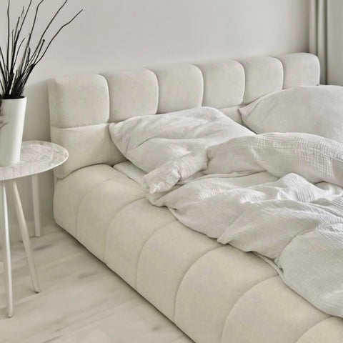 Sapphire Boucle Upholstered Bed Frame