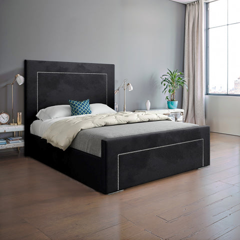 Solana Upholstered Soft Velvet Bed Frame