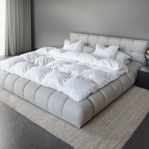Sapphire Boucle Upholstered Bed Frame