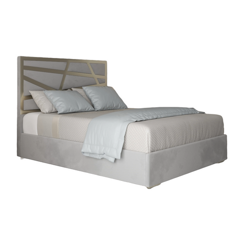 Annabel Upholstered Soft Velvet Metal Bed Frame