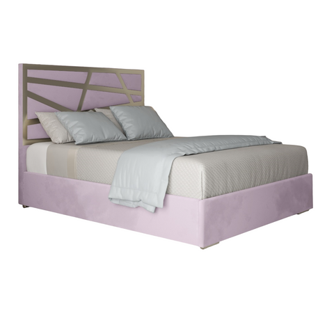 Annabel Upholstered Soft Velvet Metal Bed Frame