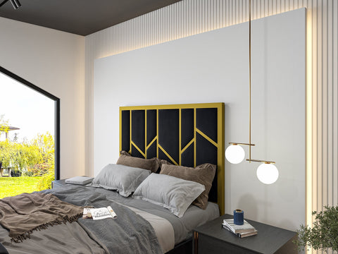 Amaryn Luxe Metal Tv Bed Frame