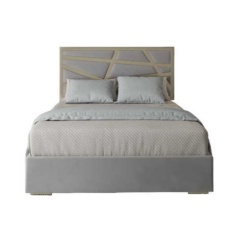 Annabel Upholstered Soft Velvet Metal Bed Frame