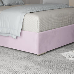 Abigail Upholstered Soft Velvet Metal Bed Frame