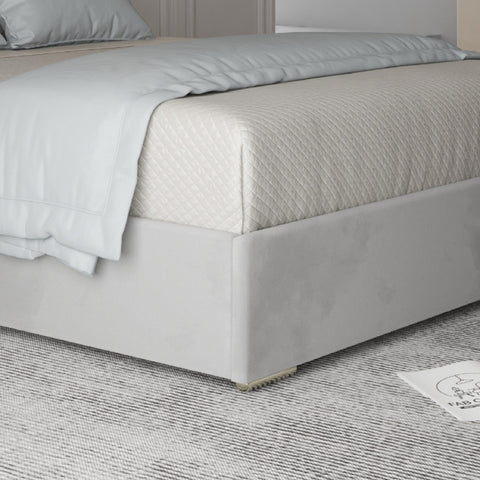 Annabel Upholstered Soft Velvet Metal Bed Frame