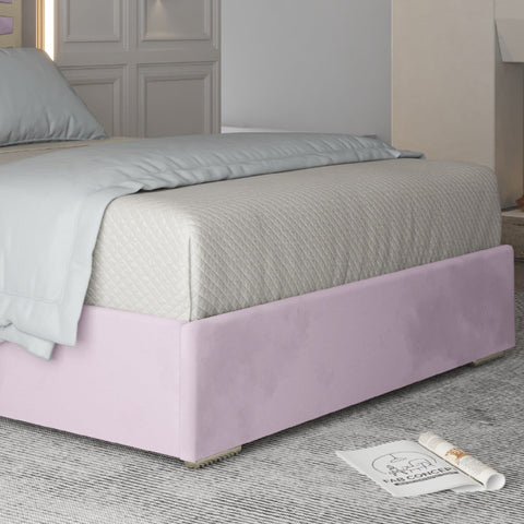 Annabel Upholstered Soft Velvet Metal Bed Frame