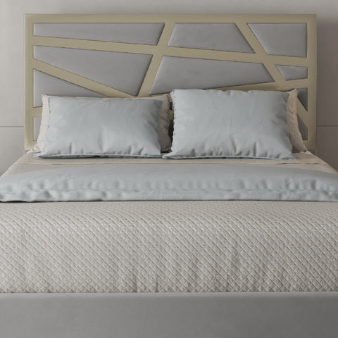 Annabel Upholstered Soft Velvet Metal Bed Frame