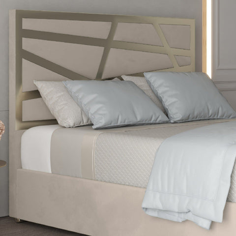 Annabel Upholstered Soft Velvet Metal Bed Frame