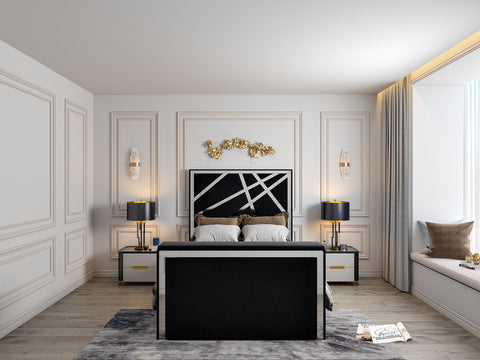 Amaryn Luxe Metal Tv Bed Frame