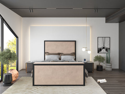 Amaryn Luxe Metal Tv Bed Frame