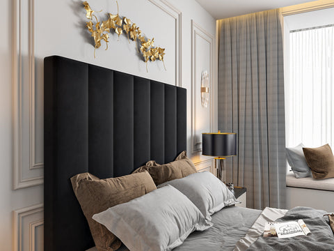 Greenport Upholstered Soft Velvet Line Tv Bespoke Bed Frame